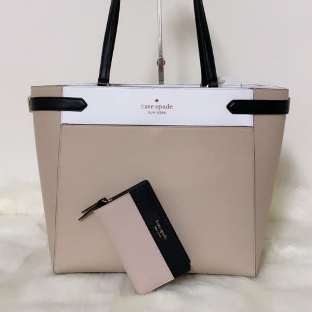 ⚜KateSpade Staci ColorblockLaptop Tote and…